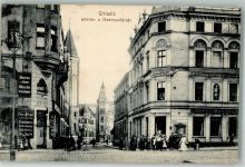 Gleiwitz Gliwice 1914 Foto AK Wilhelmstrasse Niederwallstrasse