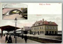 04552 O7200 Borna b Leipzig - Bahnhof Bahnsteig Viadukt