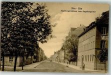 89231 W7910 Neu-Ulm 1913 - Augsburgerstraße Augsburgertor Fahrradfahrer