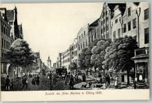 Elbing Elblag - Marktplatz um 1830
