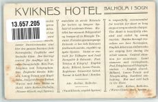 Balestrand Balholmen Lithographie Hotel Kviknes keine AK