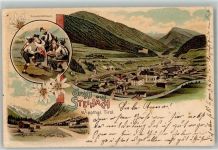 6150 Steinach am Brenner Lithographie Tracht Schuplatttanz