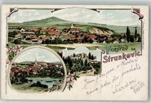 Strunkovice Blanic Strunkowitz Flanitz 1899 Lithographie