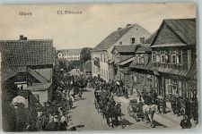 Mlawa Mielau 1915 Foto AK Straße Ulica Niborska