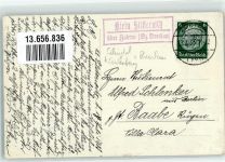 Zobten am Berge Sobotka 1933 Foto AK Landpost Klein Silsterwitz