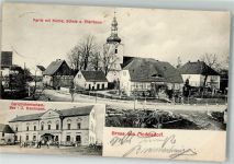Modelsdorf Modlikowice Foto AK Kirche Schule Pfarrhaus Gasthaus Gerichtskretscham