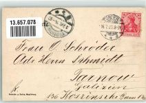 Tondern Tonder 1905 Foto AK Hotel Bahnhof Richtsenstrasse