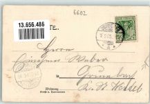 66111 W6600 Dudweiler , Saar 1905 Foto AK Gasthaus Riedschy Provinzialstraße