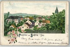Svetlá nad Sázavou Swietla ob der Sasau Lithographie Gasthaus Hotel