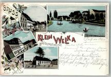 02625 O8601 Kleinwelka 1899 Lithographie Brüdergemeinde Gasthaus Schwesternhaus Kirche