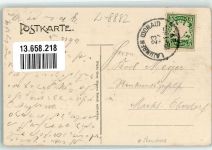 89415 W8882 Lauingen Donau 1907 Gebrauchsspuren Turnfest d. Ober-Donau-Gaues 1907 Portrait Turnvater Jahn Turnhalle Marktplatz