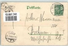 42549 W5620 Langenberg , Rheinl 1900 Lithographie Pollen Gasthaus Jägerhaus Windrad