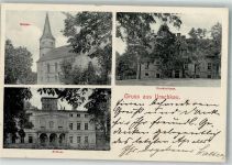 Steinau an der Oder Scinawa 1908 Foto AK Urschkau Kirche Schloss Direktorhaus