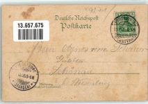 09337 O9270 Hohenstein-Ernstthal 1905 Lithographie Hotel Drei Schwanen Ballsaal Schwanenteich