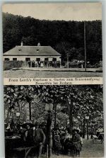 1230 Wien 23. Bezirk, Liesing 1911 Foto AK Gasthaus zum Sonnenaufgang Lerch Neumühle bei Rodaun