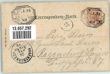 Nyrsko Neuern 1898 Lithographie Schloss Bistritz Ringplatz