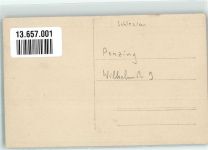 Penzig Piensk Foto AK Ort handschriftlich Wilhelmstrasse 9
