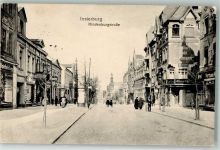 Insterburg Tschernjachowsk 1917 Foto AK Cafe Hindenburgstrasse Feldpost WK I