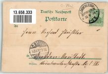 04618 O7402 Langenleuba-Niederhain 1904 Gebrauchsspuren Lithographie Gasthaus Hoffmann Herrenhaus Bahnhof
