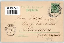 58452 W5810 Herbede 1898 Gebrauchsspuren Lithographie Ruhrbrücke Alten Hain Kriegerdenkmal Der hübsche Turm Bahnpost Vohwinkel Zug 820