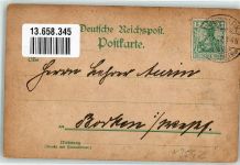 39629 O3592 Bismark Altmark 1902 Gebrauchsspuren Lithographie Hotel Wolf Goldene Laus Breite Straße