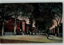 Kreuz Krzyz Wielkopolski 1916 Gebrauchsspuren Bahnhof Straße Feldpost WK I