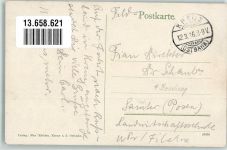 Kreuz Krzyz Wielkopolski 1916 Gebrauchsspuren Bahnhof Straße Feldpost WK I