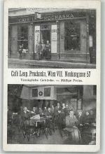 1070 Wien 7. Bezirk, Neubau Foto AK Cafe Leop. Prochaska Neubaugasse 57