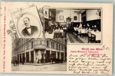1070 Wien 7. Bezirk, Neubau 1902 Foto AK Gasthaus Ignaz Mauerer Neustiftgasse 80