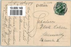 06804 O4406 Muldenstein 1909 - Geschäftshaus Liesche Papierfabrik Kirche