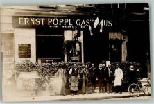 1170 Wien 17. Bezirk, Hernals Gebrauchsspuren Gasthaus Pöppl Werbung Fahrrad