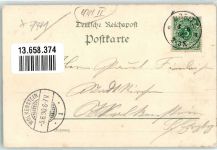 04603 O7401 Wilchwitz 1900 Gebrauchsspuren Lithographie Gasthaus Schulhaus Dorfkirche