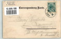 1170 Wien 17. Bezirk, Hernals 1903 Gebrauchsspuren Gasthaus Sagschek Wein-Etablissement Calvarienberggasse 24