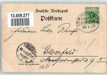 47608 W4170 Geldern 1900 - Bahnhofstraße Steinmetzhandlung Bahnpost Köln- Zug 228