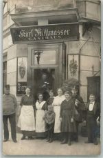 1140 Wien 14. Bezirk, Penzing 1917 Foto AK Gasthaus Millmasser Feldpost WK I