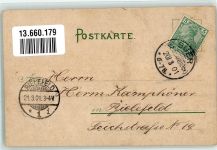 49324 W4520 Buer , Wiehengeb 1901 Lithographie Bürgerschule Friedenshöhe