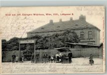 1170 Wien 17. Bezirk, Hernals 1911 Foto AK Gasthaus Eisingers Weinhaus Fahrrad Lidlgasse 9