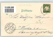 85625 W8019 Glonn , Kr Ebersberg, Oberbay 1900 Lithographie Warenhaus Birmelin Schloß Zinneberg Postgarten-Villa Zwerge