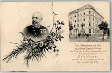 1170 Wien 17. Bezirk, Hernals 1906 Foto AK Postamt 40 jähriges Dienstjubliäum k.k. Ober Postverwalter Carl Werner