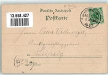 09337 O9270 Hohenstein-Ernstthal 1898 Gebrauchsspuren Lithographie Etablissement zum Logenhaus Speisesaal Ballsaal Gartenwirtschaft