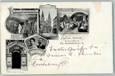 1070 Wien 7. Bezirk, Neubau 1910 Gebrauchsspuren Gasthaus Grüner Baum Mariahilferstrasse 56 Kirche
