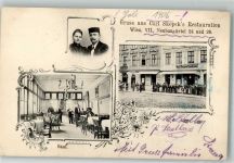 1070 Wien 7. Bezirk, Neubau 1906 Foto AK Gasthaus Carl Skopek Neubaugrürtel 24 und 26