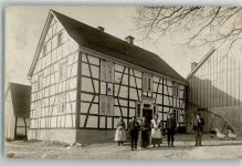 51515 W5067 Kürten 1913 Privatfoto AK Gerhardsberg Bauernhaus Scheune Gänse Ort handschriftlich