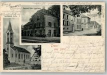 67459 W6737 Böhl-Iggelheim 1902 - Bahnhof Böhl Kirche Hauptstraße