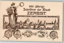 39261 O3400 Zerbst 1907 - 900 Jahrfeier Stadt Zerbst 1907 Stadtwappen Medaillien
