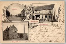 03249 O7981 Schönewalde , NL 1903 - Matktplatz Dampf-Molkerei Gasthaus Borrmann