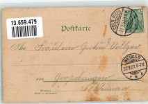42781 W5657 Haan , Rheinl 1901 Lithographie Postamt Kaiserstraße