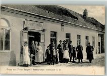 1230 Wien 23. Bezirk, Liesing 1909 Foto AK Gasthaus Berger Inzersdorf