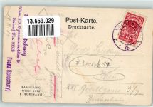 1170 Wien 17. Bezirk, Hernals 1919 Gebrauchsspuren Cafe Gasthaus Strahammer Zum Segen gottes