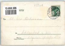 39218 O3301 Elbenau 1903 Lithographie Möwe Gartenanlage